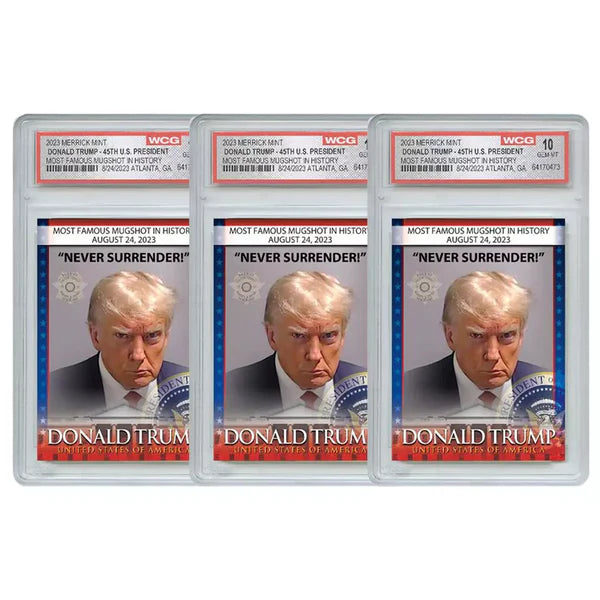 Trump Mugshot Collectible Trading Card - Limited Signature Edition