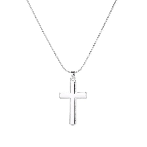 Sterling Silver 47 President “In God We Trust” Cross Necklace