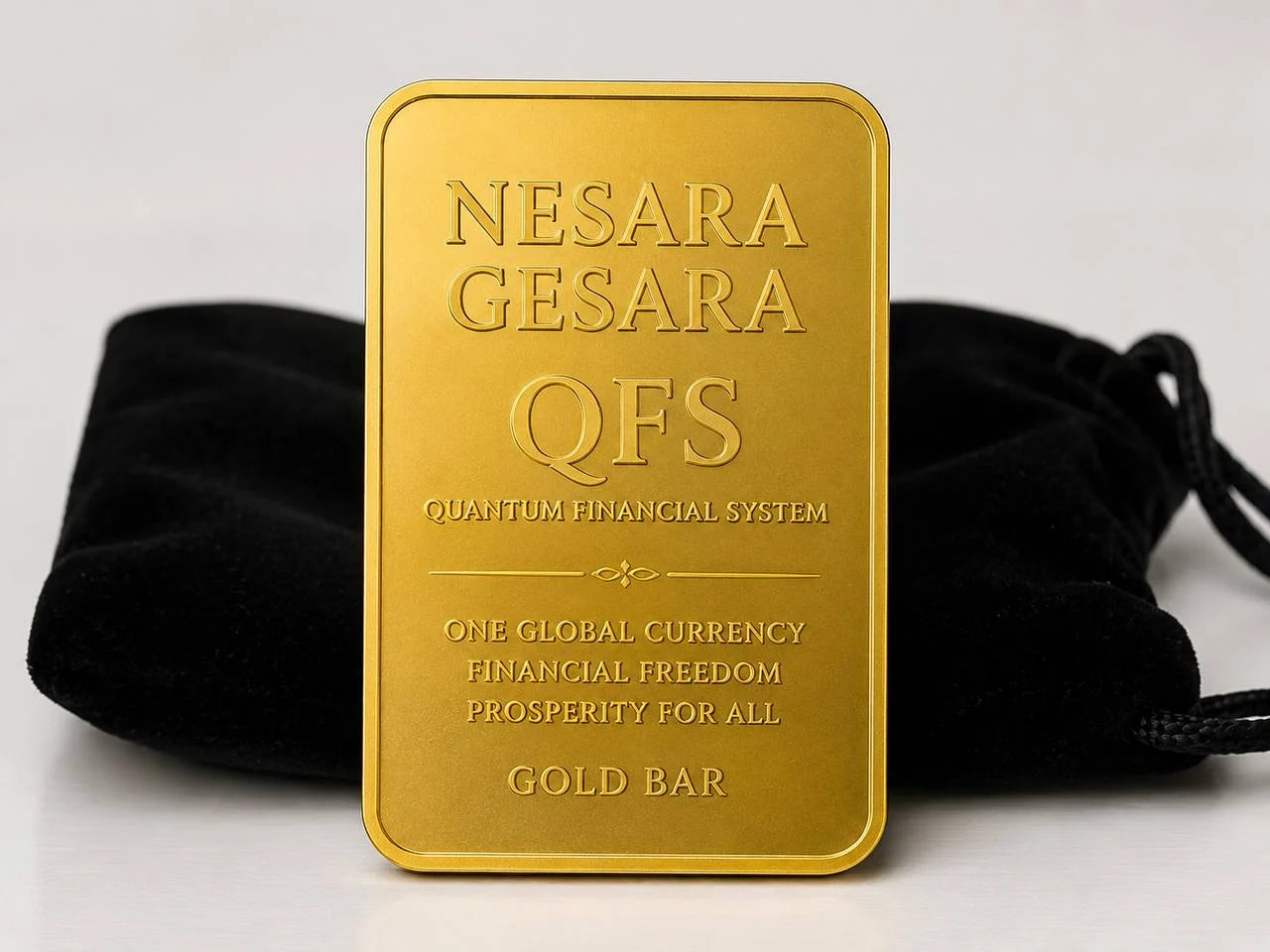 NESARA GESARA QFS GOLD BAR PREMIUM EDITION