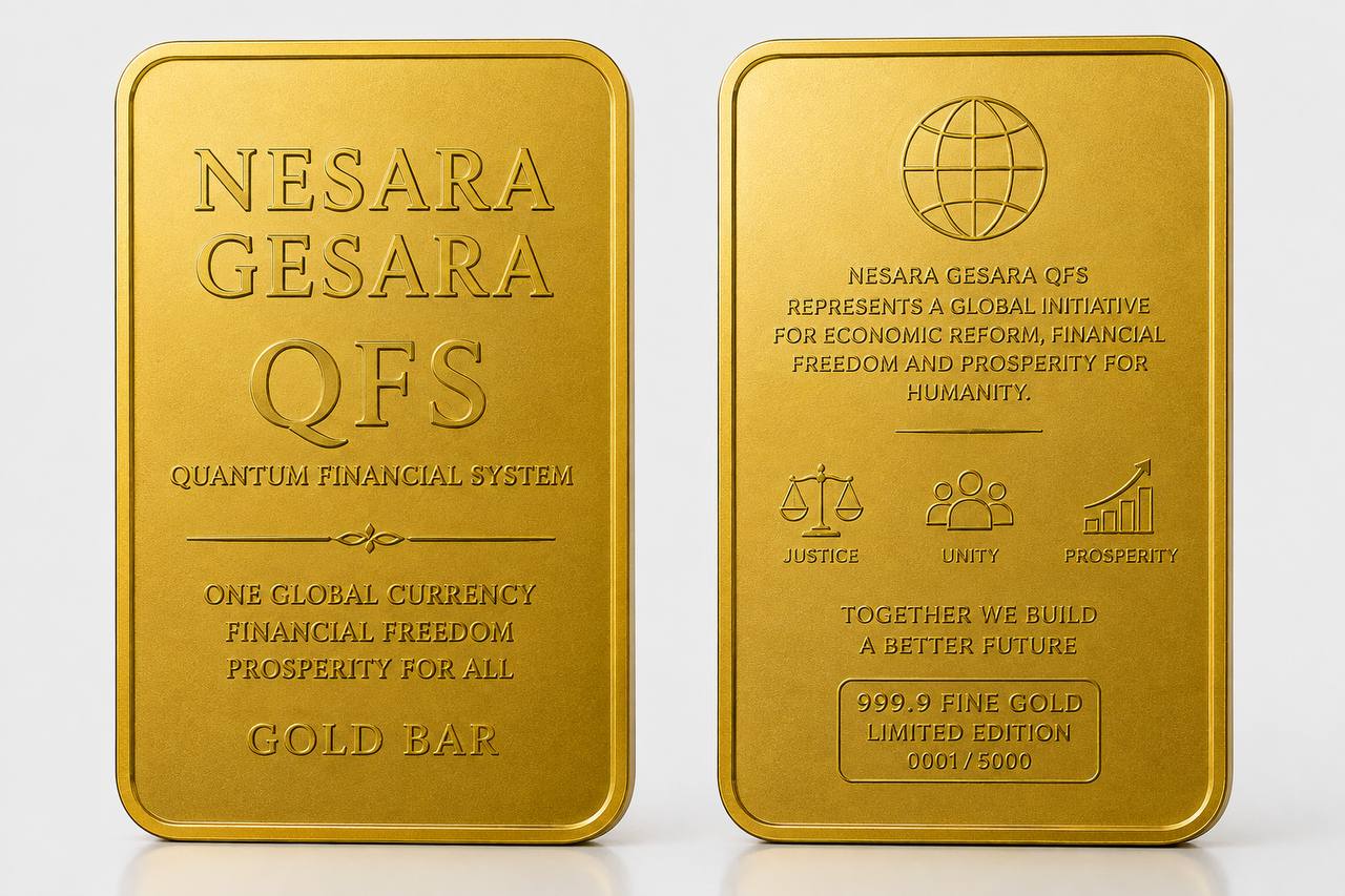 NESARA GESARA QFS GOLD BAR PREMIUM EDITION